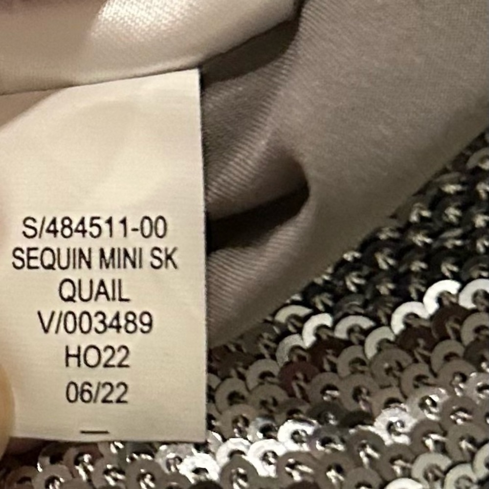 Gap Silver Gray Lined Sequin Mini Skirt Size 10 Petite NEW with tags MSRP 69.95 - Picture 7 of 11